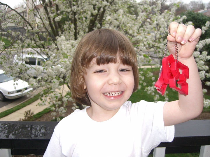 Max with his namesake travelbug.JPG